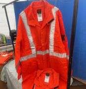2 Orange 3M Flames resistant coveralls size 52T