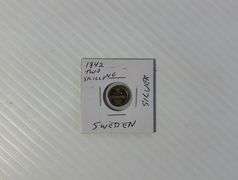 1842 - Two Shillings - Sweden (Silver Coin)