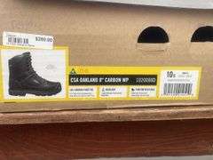 Steel toed safety boots size 10