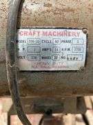 10” Craft bench grinder on stand - works