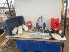 Boat anchor, rod holders, bumper guards etc