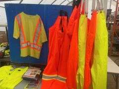 Quantity of safety wear size Small - includes coveralls, bib overall,vest etc.