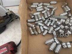 Black and Decker 13 amp 7 1/4" circular saw, 3/8" MAC air impact, quantity of lug nuts