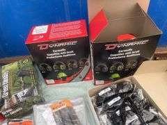 Quantity of safety supplies including glasses, face masks, ear muffs,work gloves, rubber gloves,.