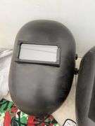 Welding helmets, welding beanies, gloves