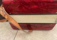 Czechoslovakia made vintage melodeon (accordian) in case - owner says in excellent condition