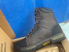 Steel toed safety boots size 8