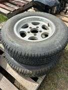 2 trailer tires/rims ST175/80R13