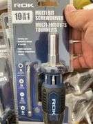 Multi-bit screwdrivers, folding hex key sets, claw hammers, 19pc SAE/METRIC ratchet & socket set