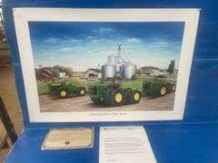 John Deere Four Wheel Drive Tractor - limited edition unframed print #1224/5500 -50 year
