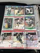 Binder of hockey & baseball cards