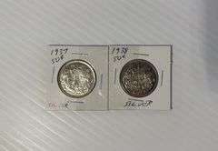 1937 & 1938 - Silver Coins