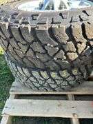 4 GM tires/rims LT245/75R17 off GM 2015