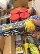 Earplugs, qty of zip ties, qty of 1/4”x50’poly rope packs, flashlights,hard hat mounted hearing muff