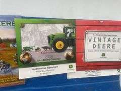 Quantity of John Deere and misc. calendars, misc journals and 1000 piece jigsaw puzzle