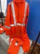 2 Orange 3M Flame resistant coveralls size 42T