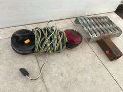 Set a trailer towing tail lights, receiver hitch step