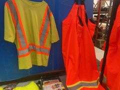 Quantity of safety wear size Small - includes coveralls, bib overall,vest etc.