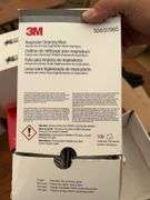 Safety glasses, disposable respirators, poly rope, lens cleaning station ,respirator wipes etc
