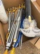 Electricians tape, hammers, turnbuckles & pry bars