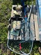 Sled dollies, ice auger & manual ice auger