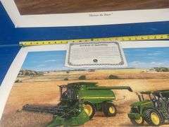 2 John Deere unframed print #2073/6500 and #1551/6000 both come with a Certificate of Authenticity
