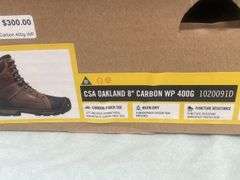 Steel toed safety boots size 8