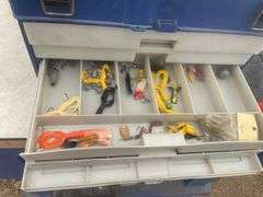 Tackle box and tackle comes with 2 rod/reel combo and an extra rod