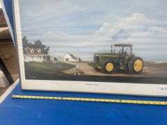 John Deere framed print #6520/7000 and comes with a Certificate of Authenticity