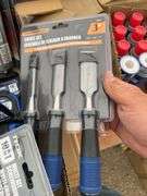 File set, tape measures, qty of 3/16” Masonry bits, chisel set, teflon tape, multi bit screwdrivers