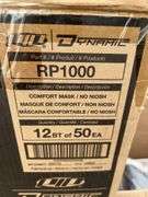 Case (12 boxes of 50) of DYNAMIC disposable dust masks