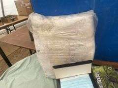 Quantity of safety supplies including glasses, face masks, ear muffs,work gloves, rubber gloves,.