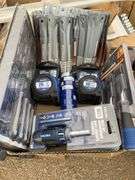 File set, tape measures, qty of 3/16” Masonry bits, chisel set, teflon tape, multi bit screwdrivers