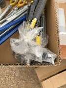 Electricians tape, hammers, turnbuckles & pry bars