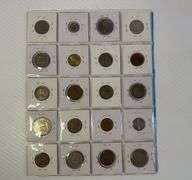 Plastic Page of 20 Foreign Coins - Mixed Coins