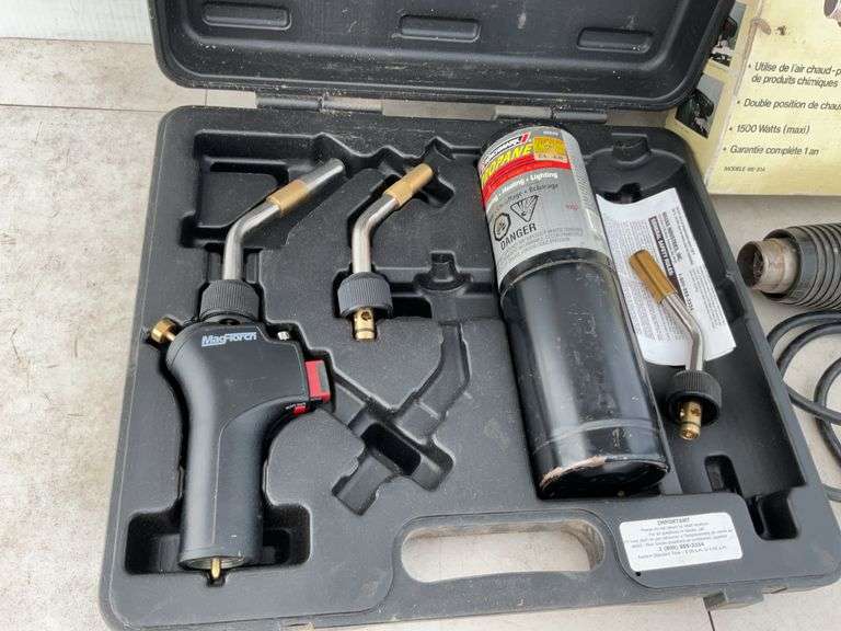 Working self lighting propane torch, a working heat gun