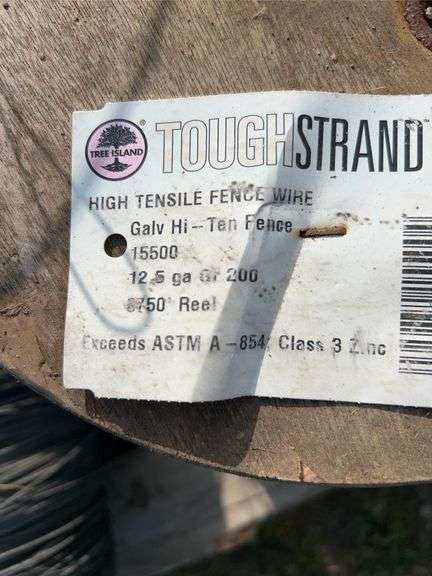 Qty of low and high tensile fencing wire
