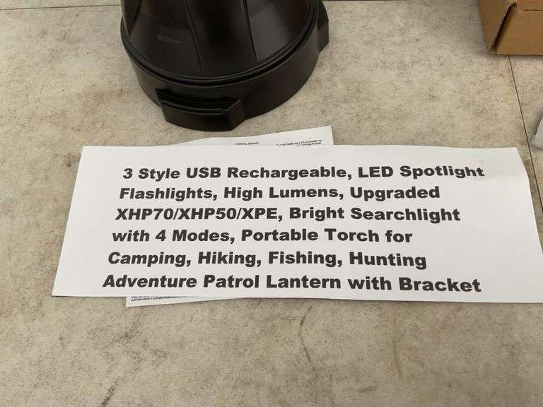 2 piece kitchen knife set, UNUSED 3 style USB rechargeable LED spotlight