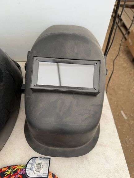 Welding helmets, welding beanies, gloves