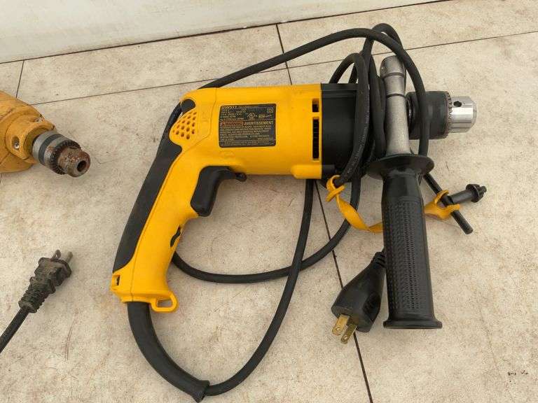 Working 3/8" drive Power Fist electric drill, working 1/2" DeWalt electric drill