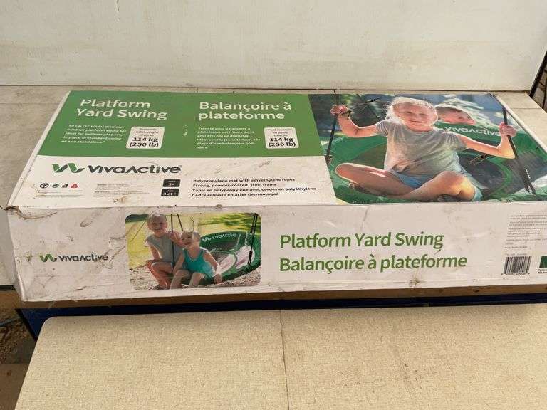 Unused platform yard swing