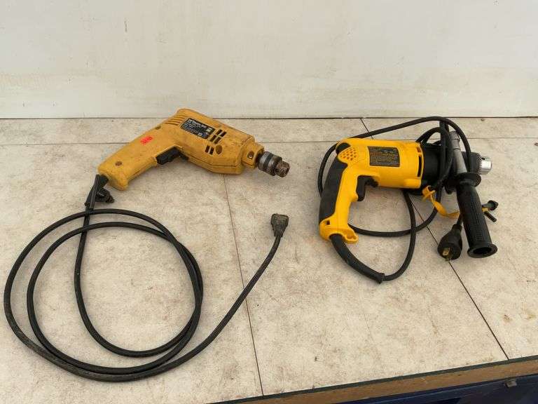 Working 3/8" drive Power Fist electric drill, working 1/2" DeWalt electric drill