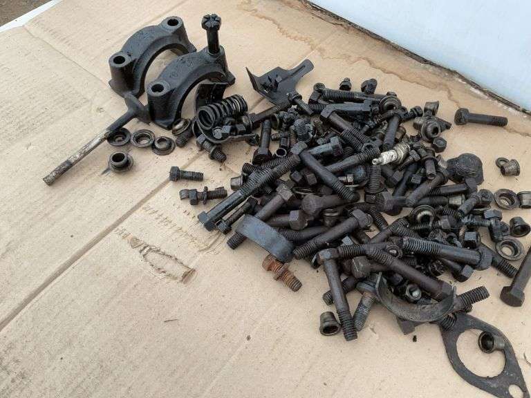 Quantity miscellaneous engine parts and bolts