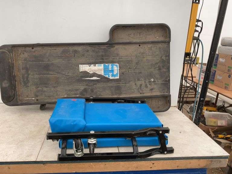 Pair of mechanic creepers - one folds up