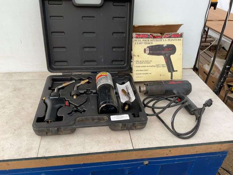 Working self lighting propane torch, a working heat gun