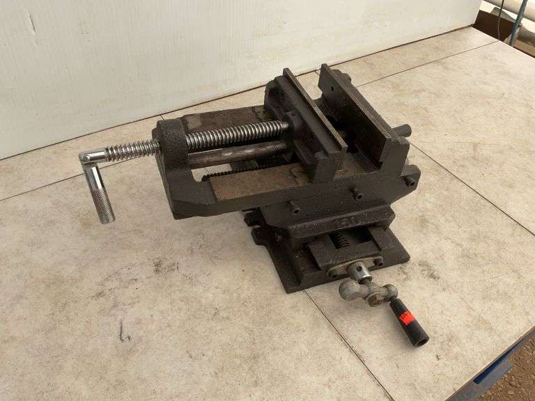 6" cross slide drill press vise.