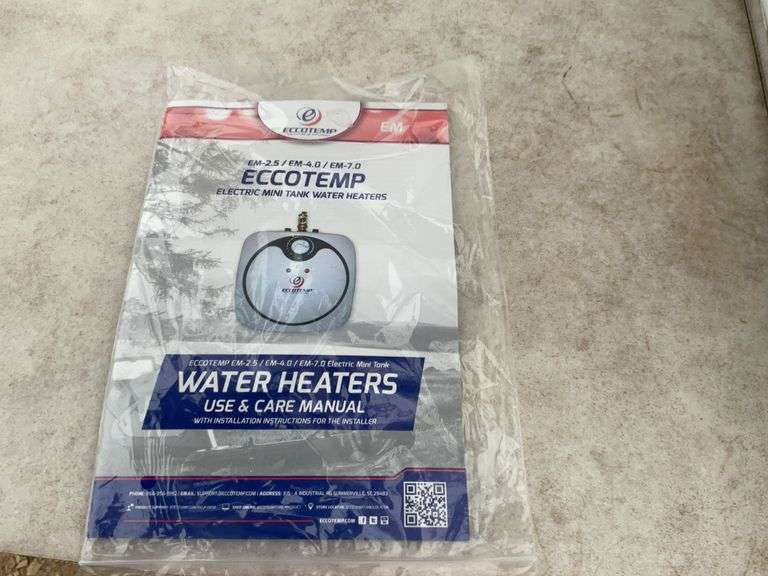 Unused Eccotemp 26L water heater
