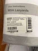 5 of Universal 2pt harness XL, 5of shock absorbing lanyards 6ft & a couple of misc harness’s not in 