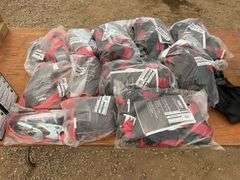 6 of Universal 2pt harness XL, 6 of shock absorbing lanyards 6ft & stationary beam clamp