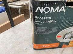 6 unused recessed swivel pot lights